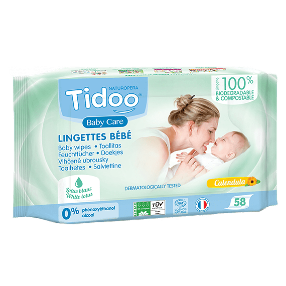 Lingettes humides sans parfum pour Bébé Bio - Produit & Terroir BioMeUp